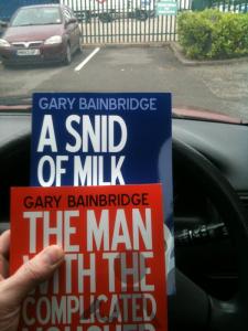 Two books in car